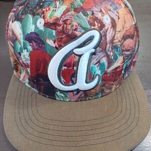 Akoo Colorful Graphic Hat with Dark Military Green Brim